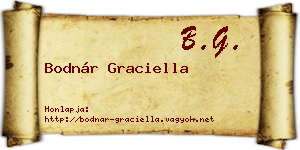 Bodnár Graciella névjegykártya